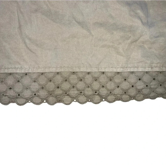 Zara Basic Off the Shoulder Dress Grey-Green XS Beachy Cottage Preppy Prairie - Picture 3 of 7